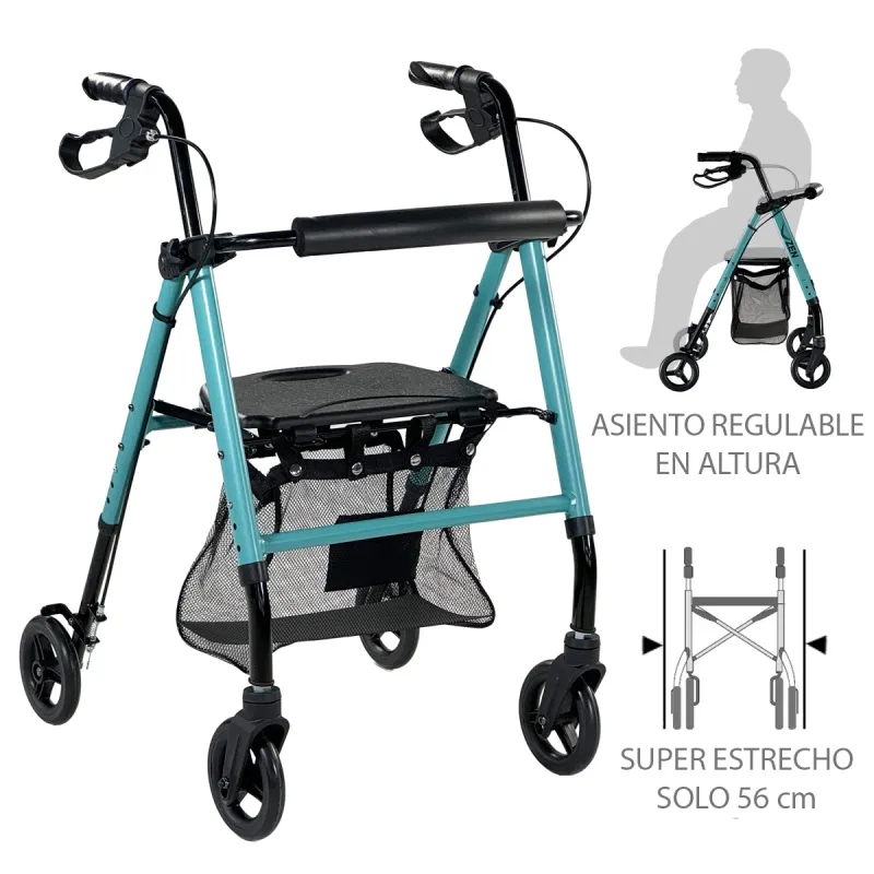 Rollator con frenos